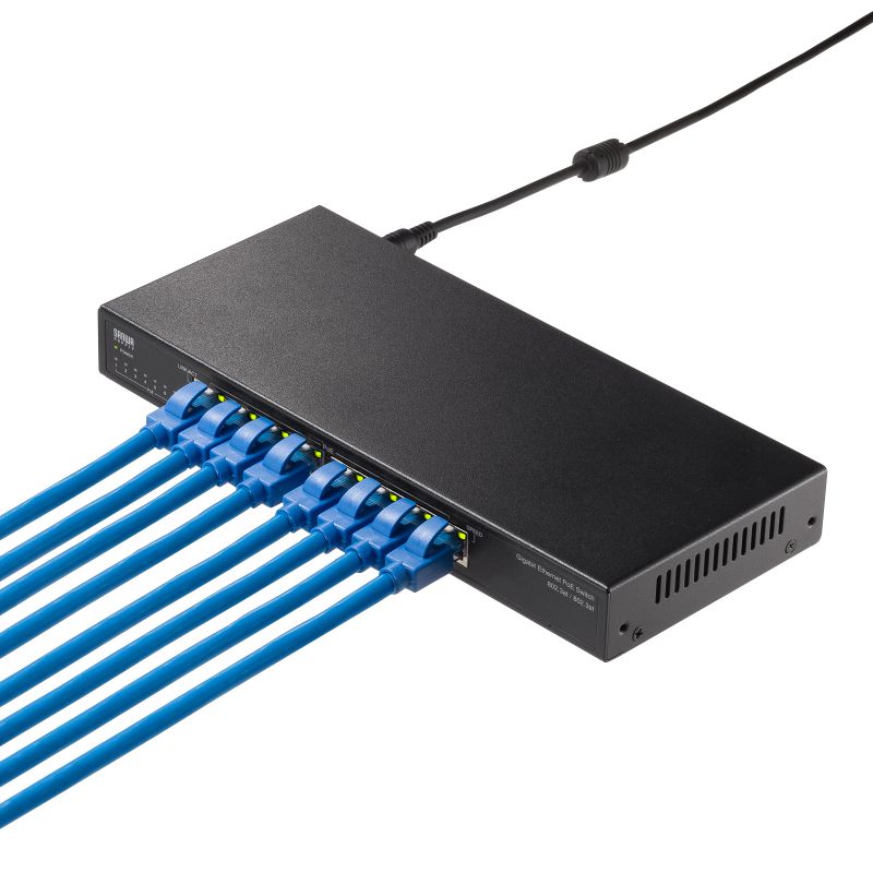 SANWA SUPPLY（サンワサプライ） ギガビット対応PoEスイッチングハブ 8