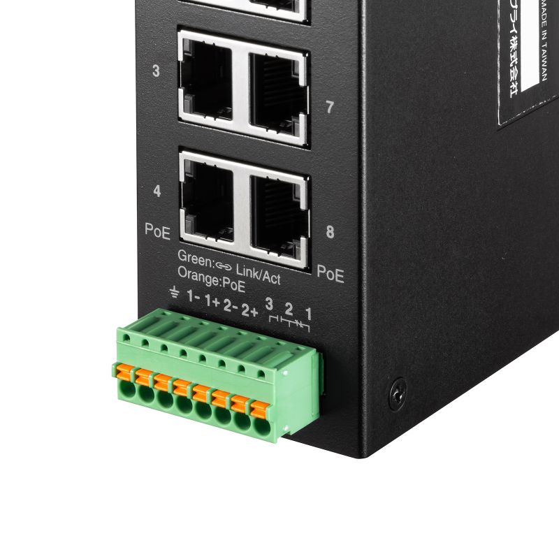 SANWA SUPPLY スイッチングハブ 産業用 ギガビット POE 最大90W