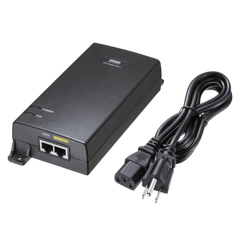 SANWA SUPPLY（サンワサプライ） PoEインジェクター IEEE802.3bt 75W