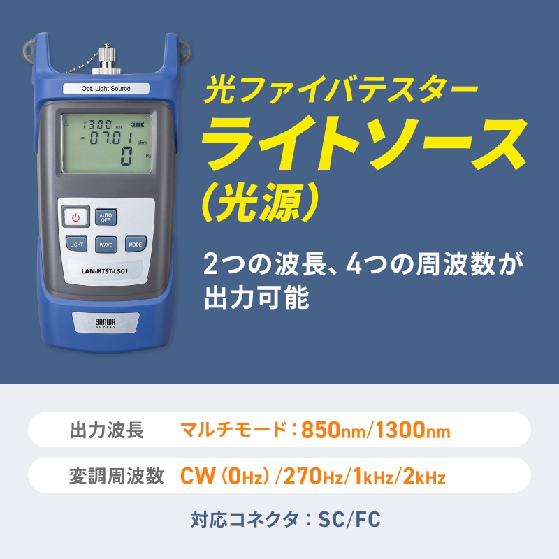 光ファイバライトソース マルチモード LAN-HTST-LS01_1