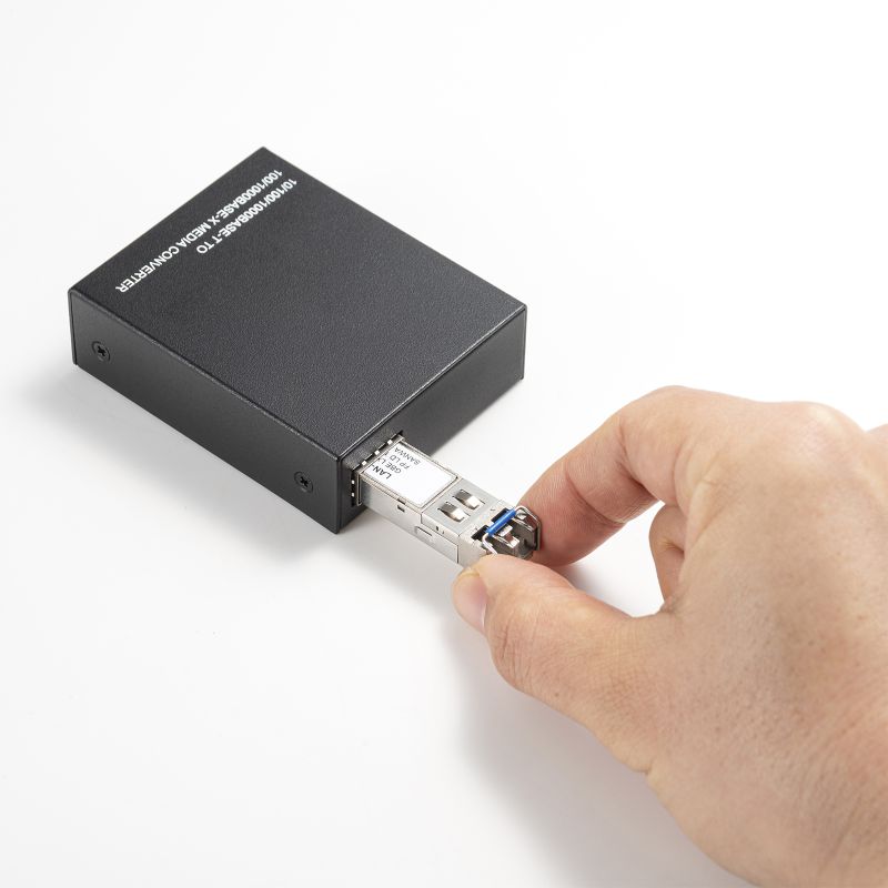 産業用SFPコンバータ Gigabit対応 1000BASE-LX IEEE802.3z 高速伝送 光ファイバーネットワーク 工場 オフィスビル 病院 LAN-SFPIN-LX | SANWA SUPPLY | 06