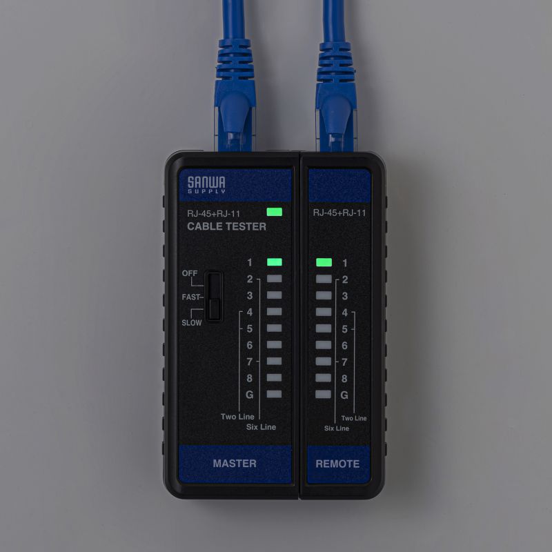 LANケーブルテスター RJ-45 UTP・STPケーブル RJ-11 モジュラーケーブル 親機・子機着脱可 LED表示 単四乾電池 LAN-TST7  : lan-tst7 : サンワダイレクト - 通販 - Yahoo!ショッピング