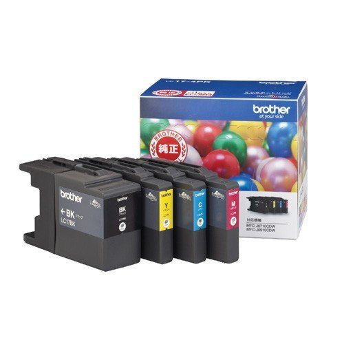 LC17-4PK ブラザー brother 純正インクカートリッジ 4色パック 17 (大容量）(LC174PK）(取寄せ) | ブラザー工業