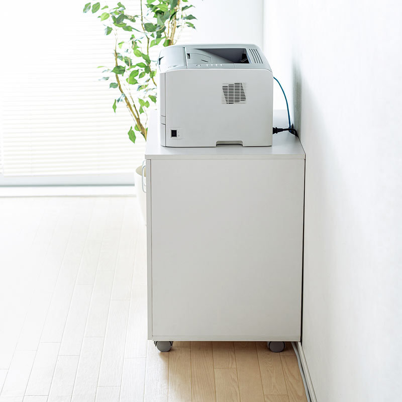 サンワサプライ 【単品】 扉付きプリンタスタンド（LPS-119W）