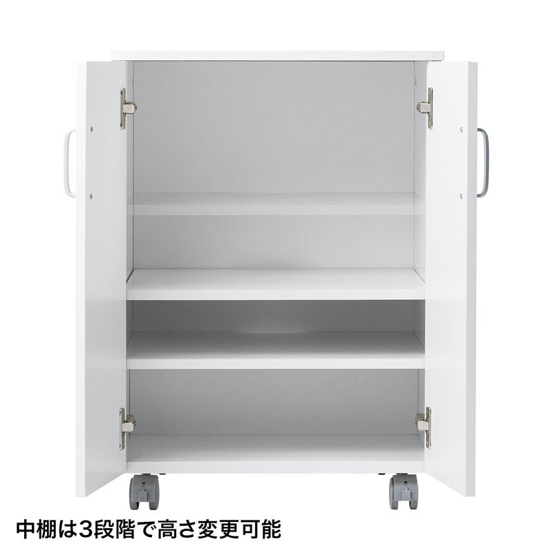 サンワサプライ 【単品】 扉付きプリンタスタンド（LPS-119W）