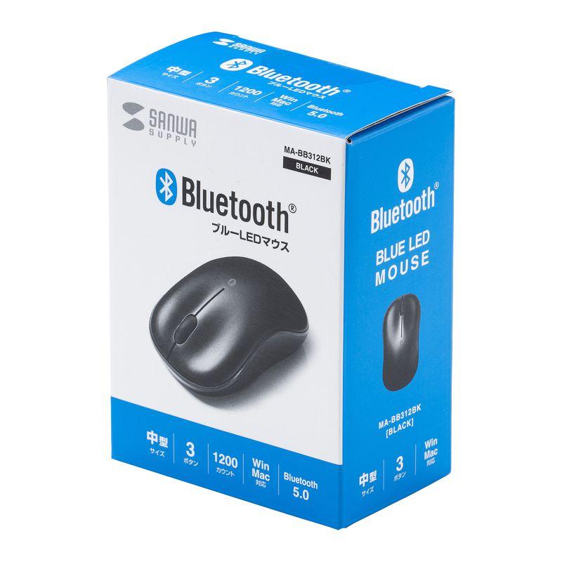 BluetoothブルーLEDマウス まとめ買い 紙箱パッケージ（MA-BB312BK）｜sanwadirect｜15