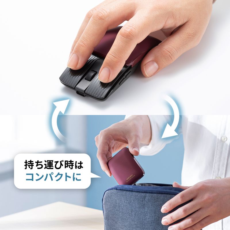 小型マウス Bluetooth 静音 5ボタン...の詳細画像3