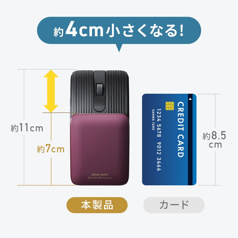 小型マウス Bluetooth 静音 5ボタン...の詳細画像4