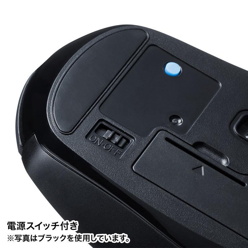 Bluetoothマウス 静音 ブルーLED 5ボタン 高感度 レッド（MA-BTBL162R）｜sanwadirect｜15