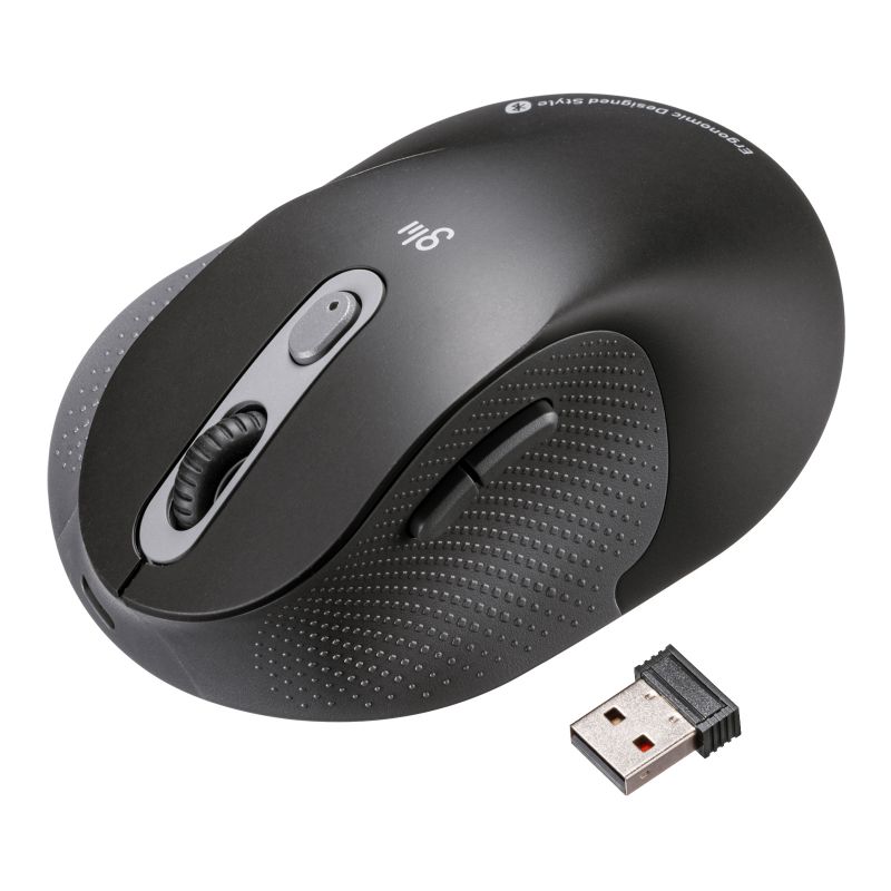 �G���S�m�~�N�X�}�E�X Bluetooth �� USB A���C�����X 5�{�^�� �É� USB-C�}���[�d ���� �F�≊�h�~ �G���S �u���b�N MA-EWBBS528LBK