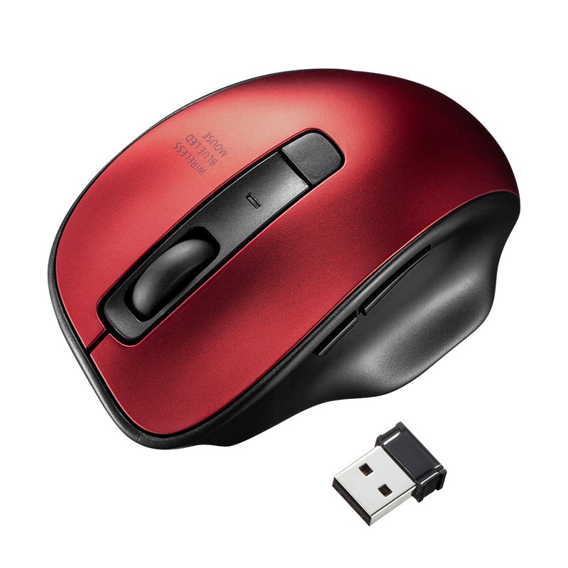���C�����X�u���[LED�}�E�X ���b�h�iMA-WBL134R�j