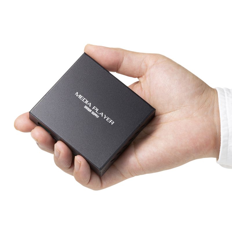 サンワサプライ メディアプレーヤー 型番:MED-PL2K102 MED-PL2K102【メディアプレーヤー】テレビと接続して、パソコン