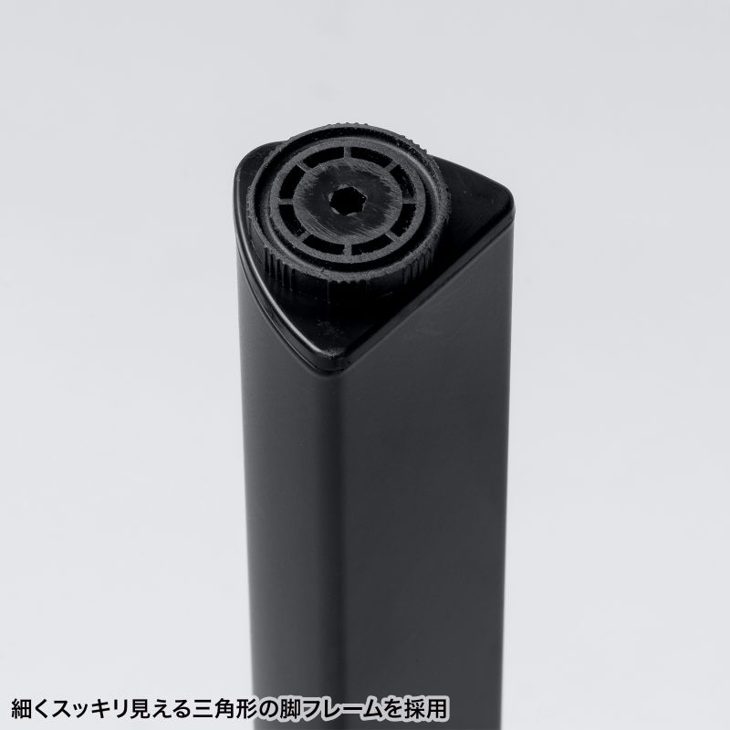シンプルデスク ワークデスク 平机 高耐荷重 eテーブル 幅100cm 奥行90cm 高さ80cm ブラック 【受注生産品】 MEF-10090BK80_11