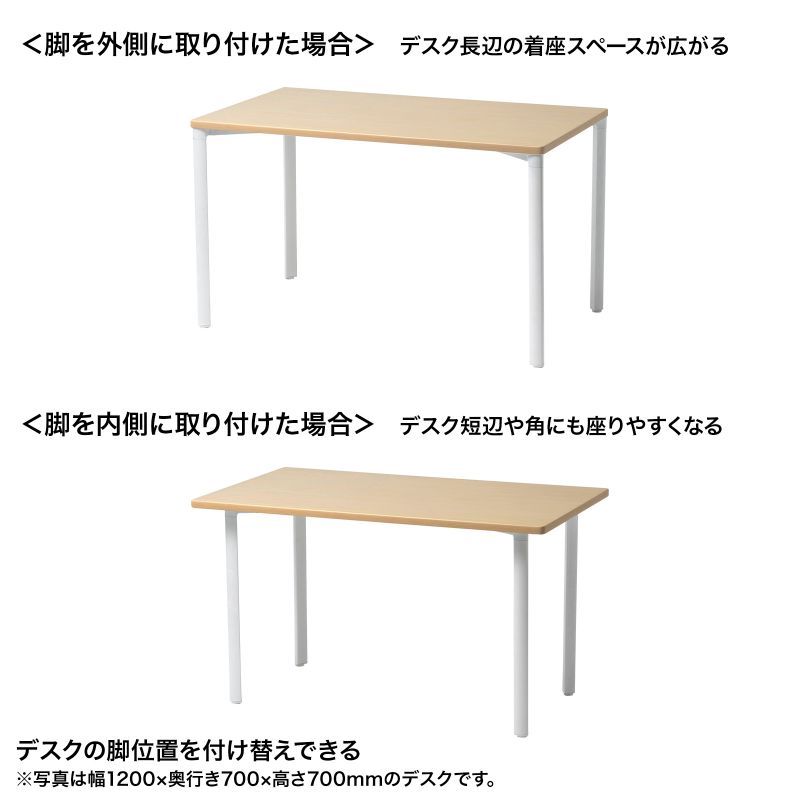SANWA SUPPLY（サンワサプライ） シンプルデスク ワークデスク 平机 高 
