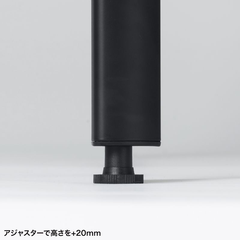 シンプルデスク ワークデスク 平机 高耐荷重 eテーブル 幅180cm 奥行90cm 高さ70cm ブラック 【受注生産品】 MEF-18090BK_10