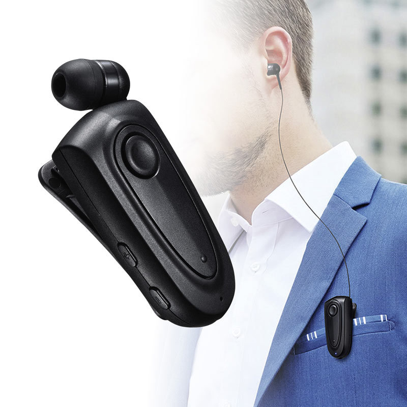 Bluetoothヘッドセット 片耳 モノラル カナル型 ケーブル巻取り 振動 