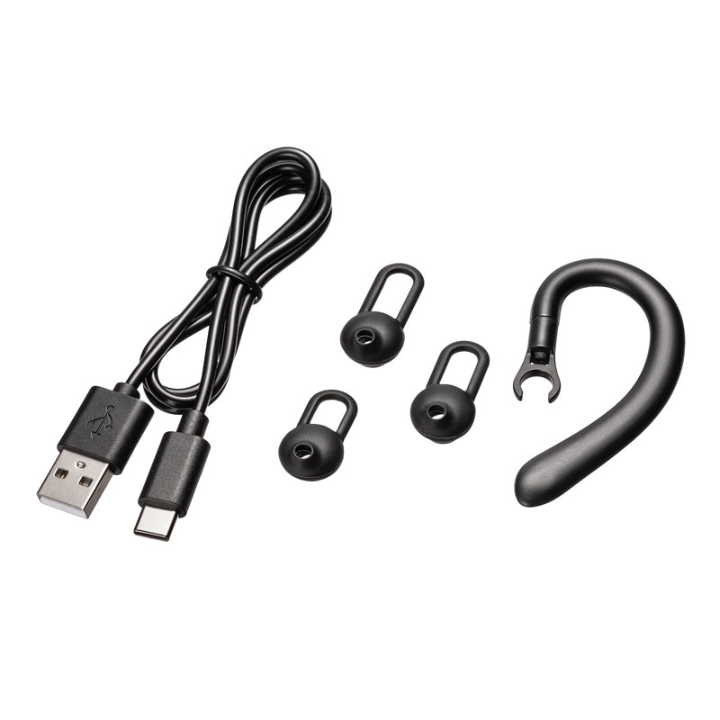 Bluetoothヘッドセット 外付けマイク付き（MM-BTMH61BK） : mm