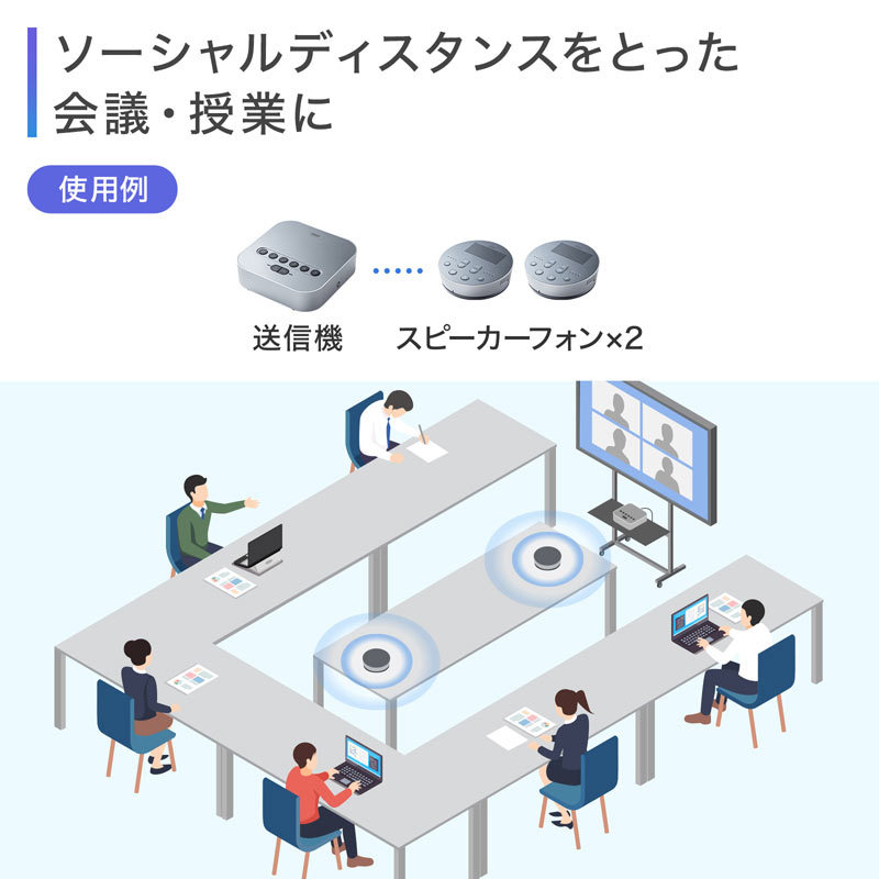 Bluetooth会議スピーカーフォン（MM-BTMSP3） : mm-btmsp3 : サンワ