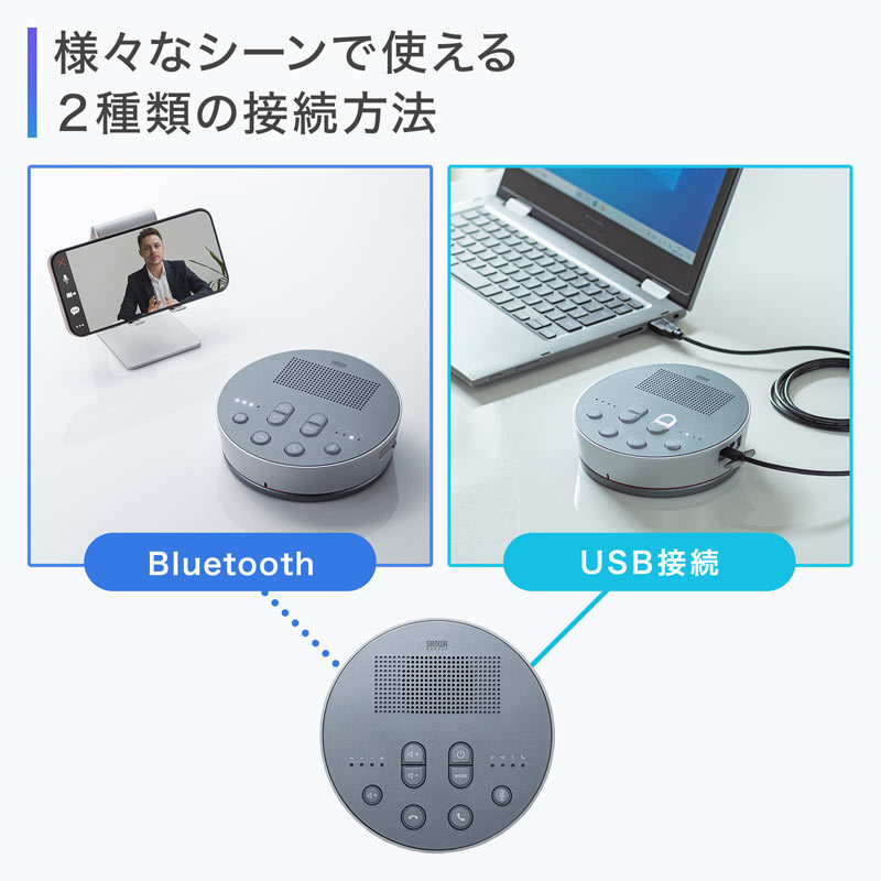 Bluetooth会議スピーカーフォン スピーカーフォンのみ（MM-BTMSP3MC