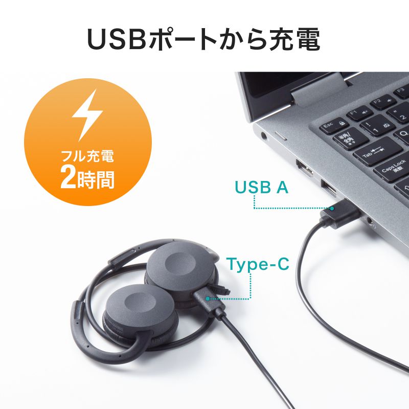 Bluetoothヘッドセット 両耳 外付けマイク付き（MM-BTSH63BK） : mm