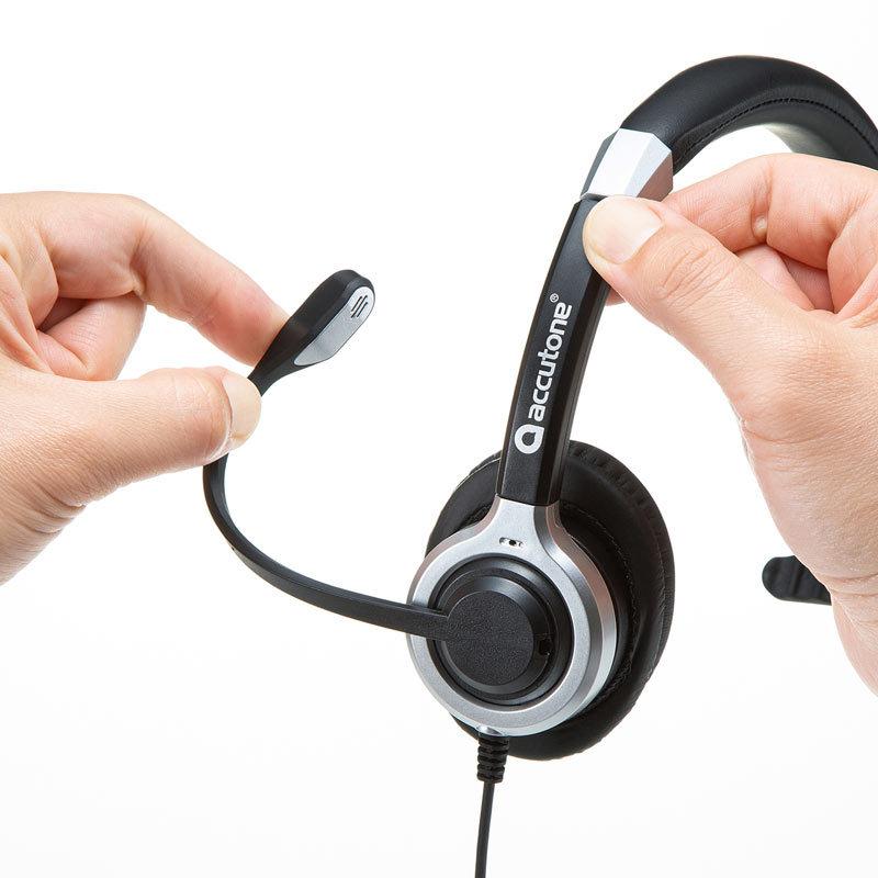 ノイズキャンセリングマイク付きUSBヘッドセット 片耳タイプ :MM-HSU14ANC:サンワダイレクト - 通販 - Yahoo!ショッピング