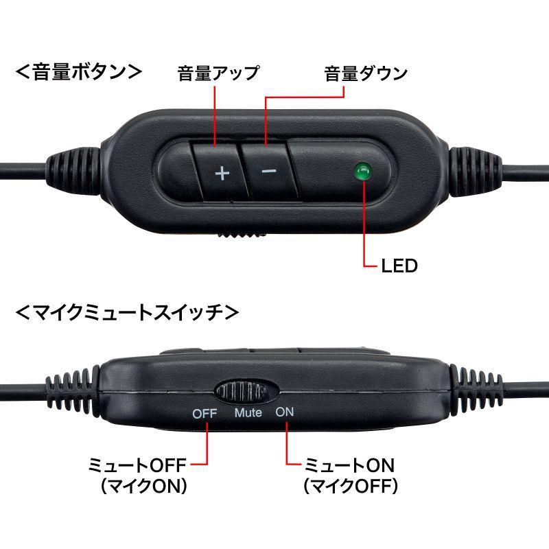 USBヘッドセット シルバー（MM-HSUSB16SVN）｜sanwadirect｜04
