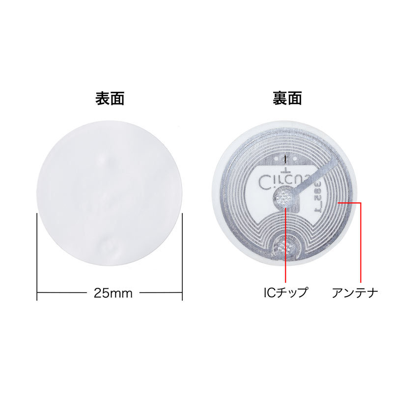 SANWA SUPPLY（サンワサプライ） NFCタグ 10枚入り ホワイト（MM-NFCT