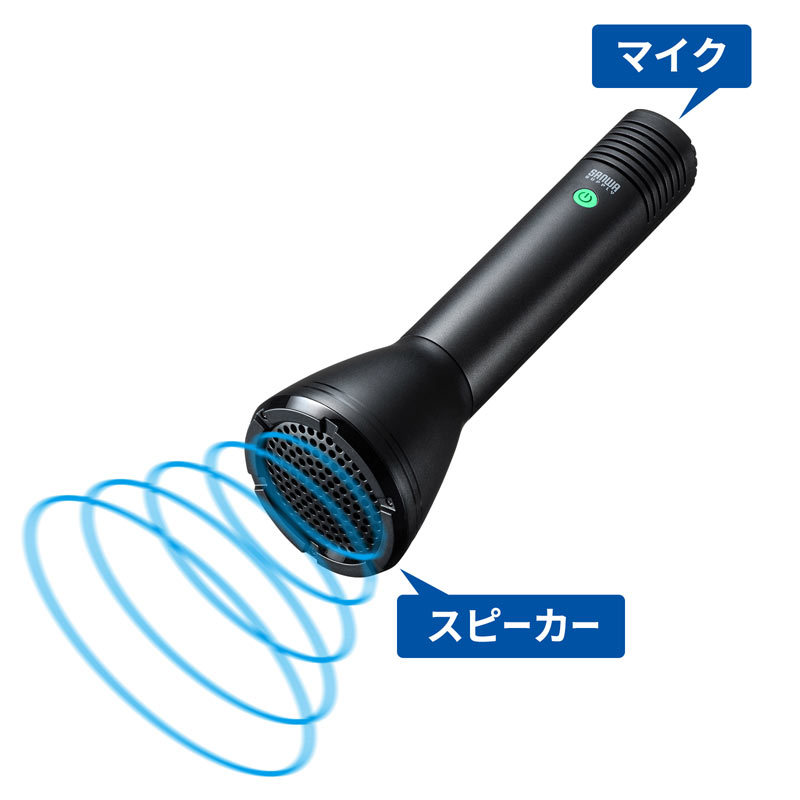 ハンドマイク型拡声器スピーカー（MM-SPAMP11N） : mm-spamp11n