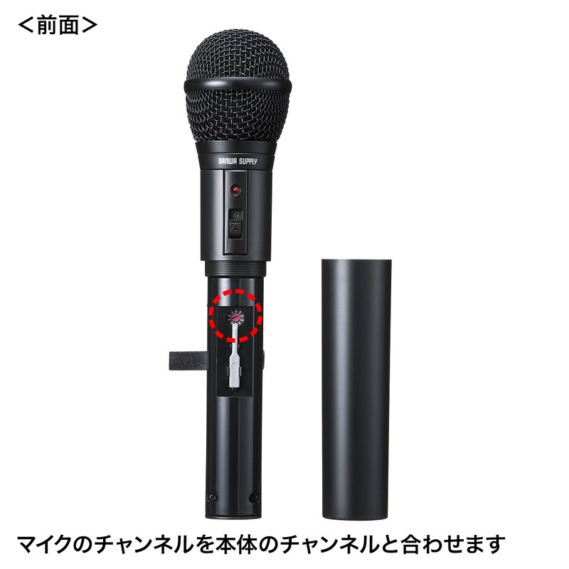 拡声器 スピーカーマイク マイク スピーカーセット ワイヤレスマイク2本付き 20W出力 収納バッグ付き 会議 セミナー イベント 選挙グッズ  音楽再生 MM-SPAMP7