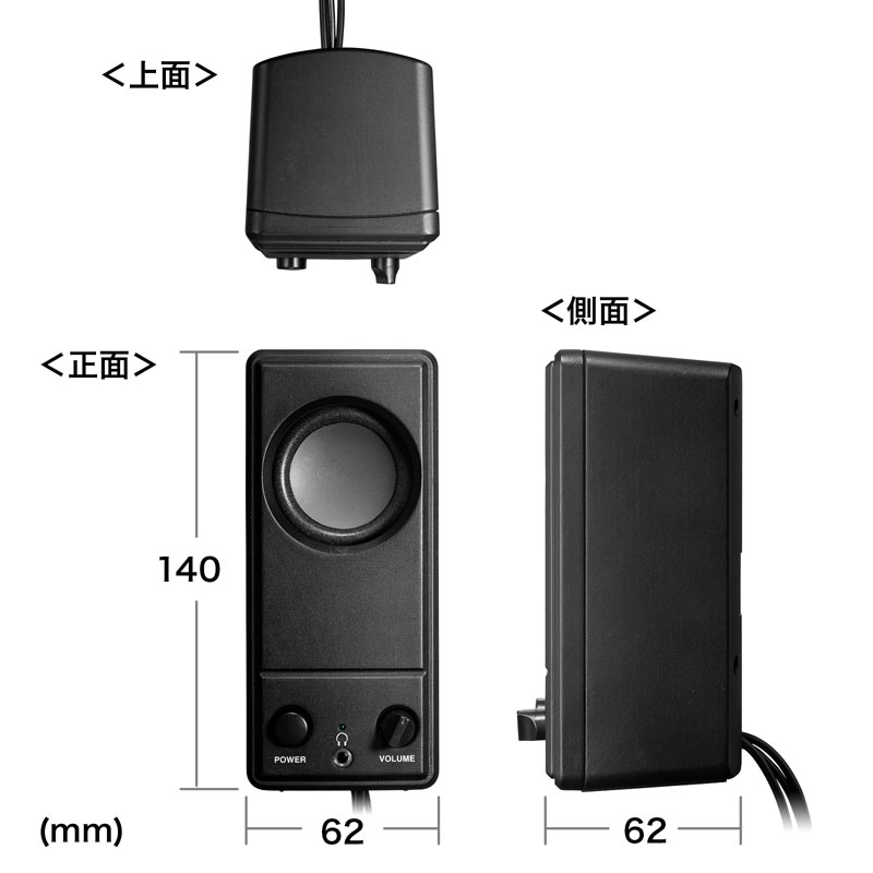 SANWA SUPPLY（サンワサプライ） USB電源PCスピーカー（MM-SPL18UBK