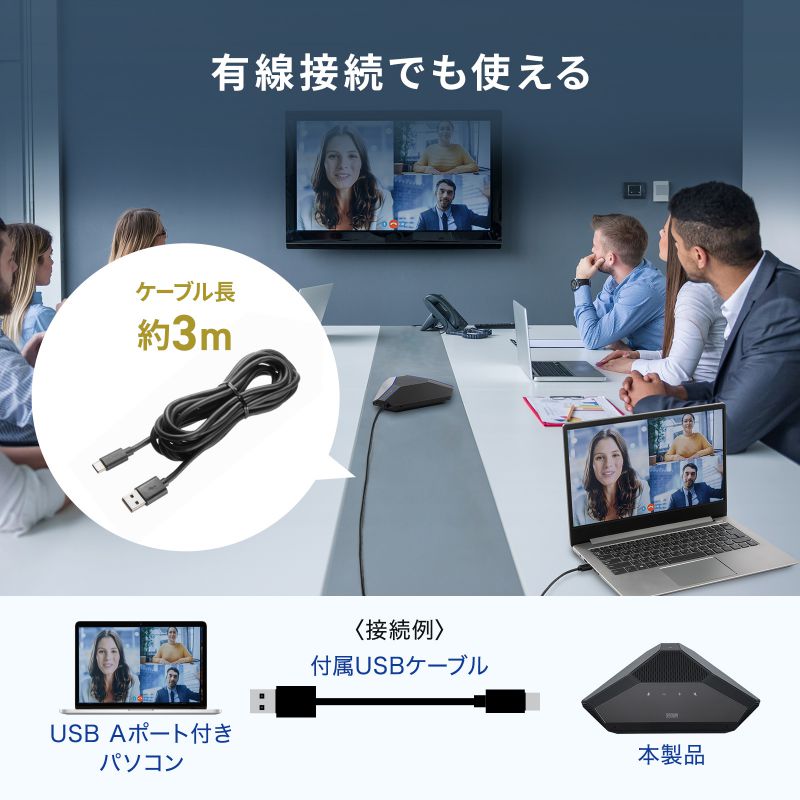 SANWA SUPPLY（サンワサプライ） WEB会議用 ワイヤレススピーカー