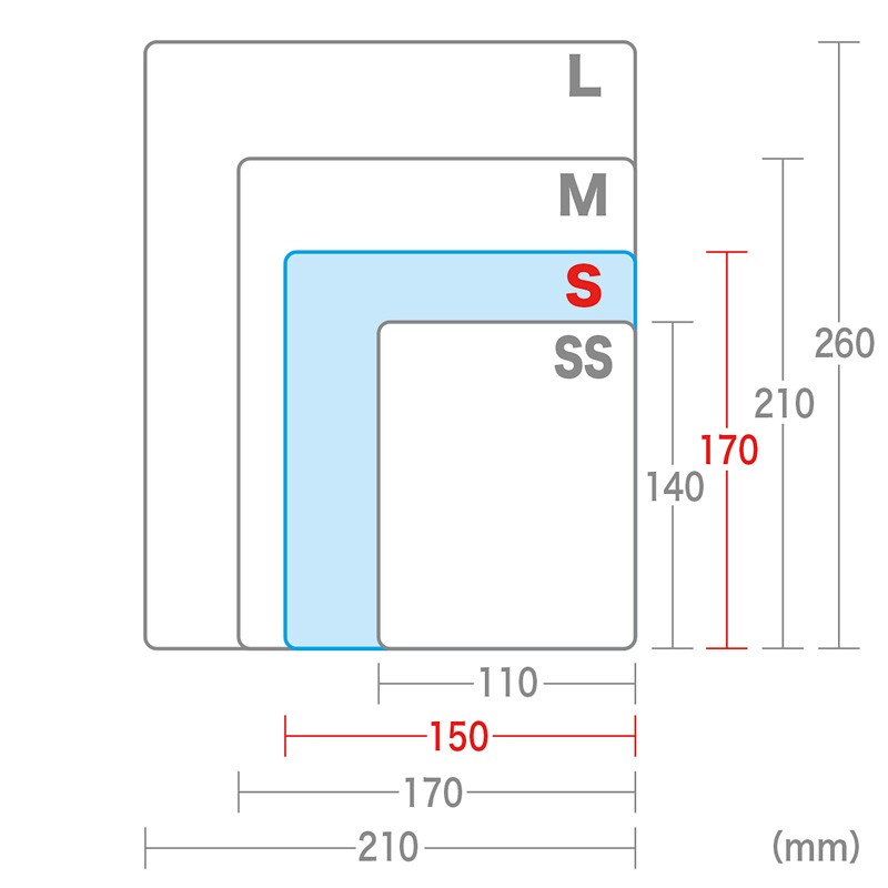 マウスパッド 光学式 エコ 特殊ドット表面加工でスムーズ 小型 ブルー（MPD-EC25S-BL）｜sanwadirect｜05