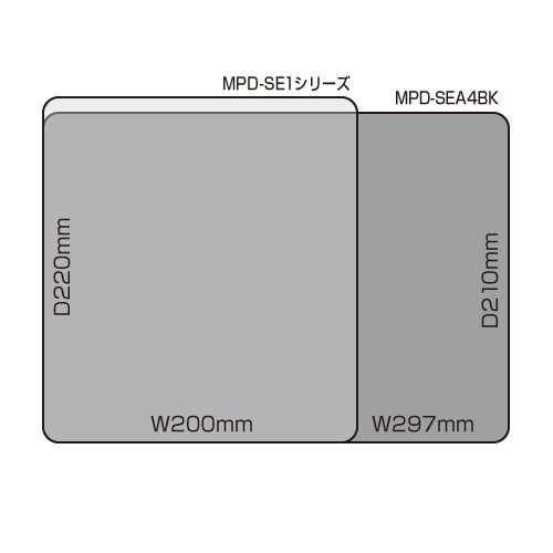 静電気防止 マウスパッド A4サイズ ブラック（MPD-SEA4BK） : mpd