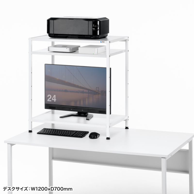 SANWA SUPPLY(サンワサプライ) デスク上収納ラック 机上台 幅64cm 3 SANWA SUPPLY(サンワサプライ) デスク上収納ラック 机上台 幅64cm 3