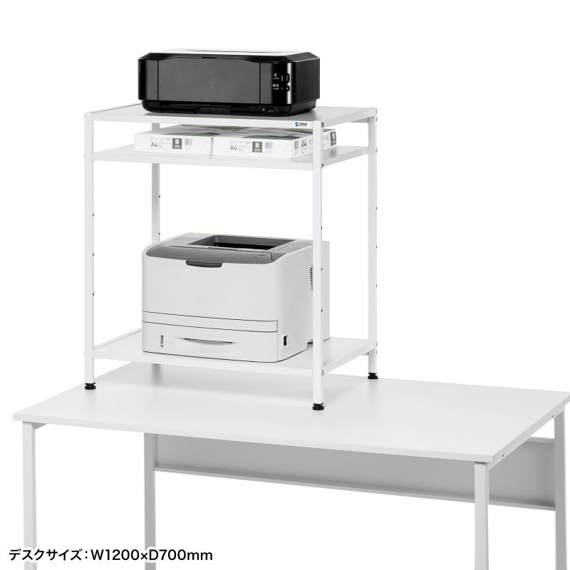 SANWA SUPPLY（サンワサプライ） デスク上収納ラック 机上台 幅64cm 3