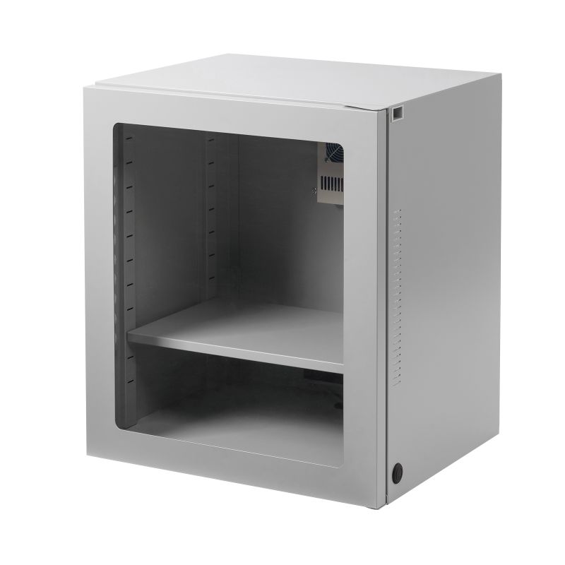 クーラー付き防塵ラック W650×D655×H750mm ペルチェ素子 Apiste製冷却クーラー 省エネ 熱対策 3P 7個口タップ付属 一括集中スイッチ付き MR-FAP65H