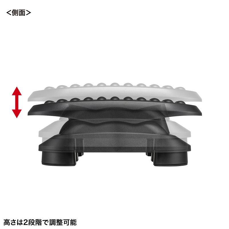 フットレスト デスク下 足置き台 足踏み運動 マッサージローラー 滑り止め付き オフィス 家庭 MR-FR7 | SANWA SUPPLY | 09