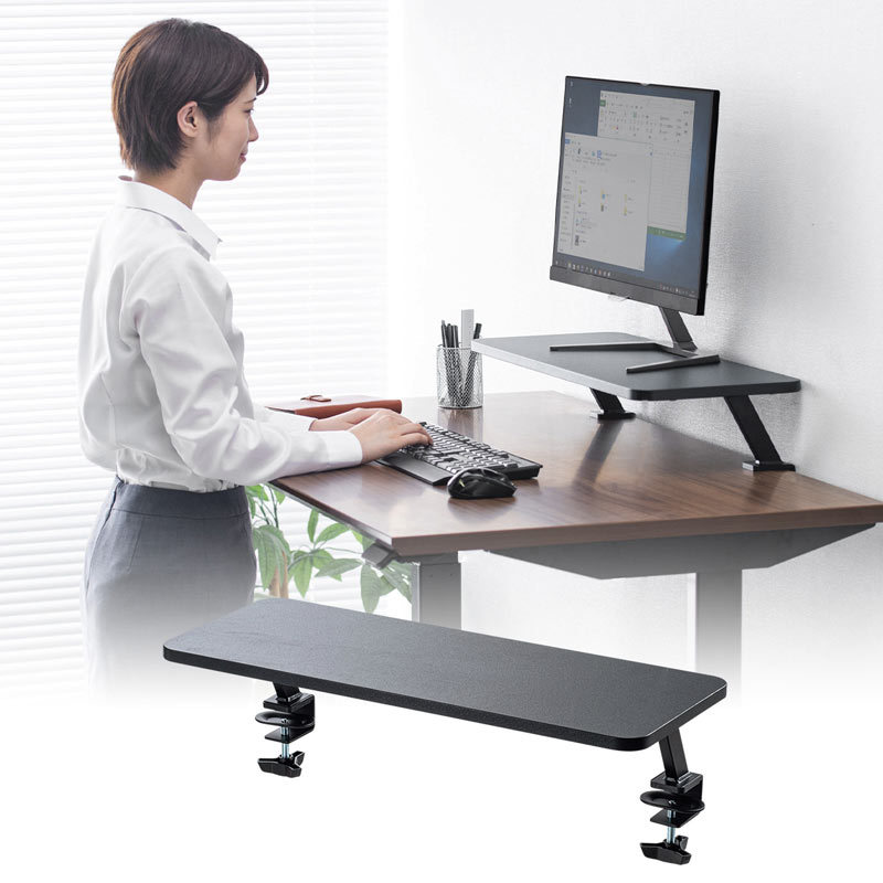 SANWA SUPPLY（サンワサプライ） モニター台 卓上 パソコン台 机上 幅