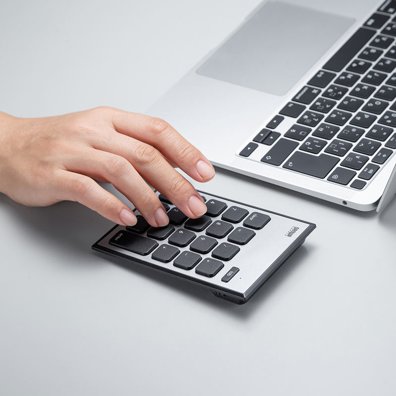 SANWA SUPPLY Mac用 Bluetoothテンキー（NT-MBT23BK） : サンワ