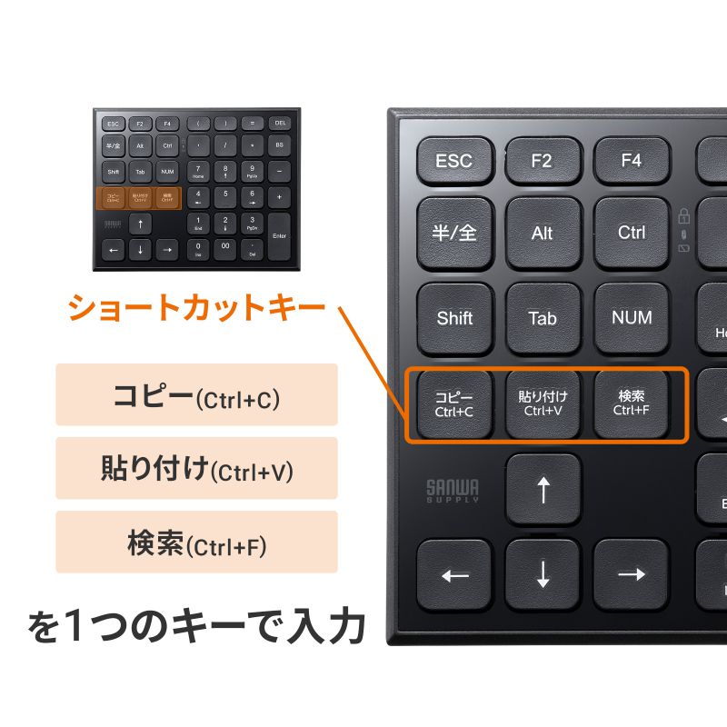 NF/G40 4GB RW 無線 テンキー Windows10 Office SANWA SUPPLY ワイヤレステンキー 2.4GHz 静音 Excel