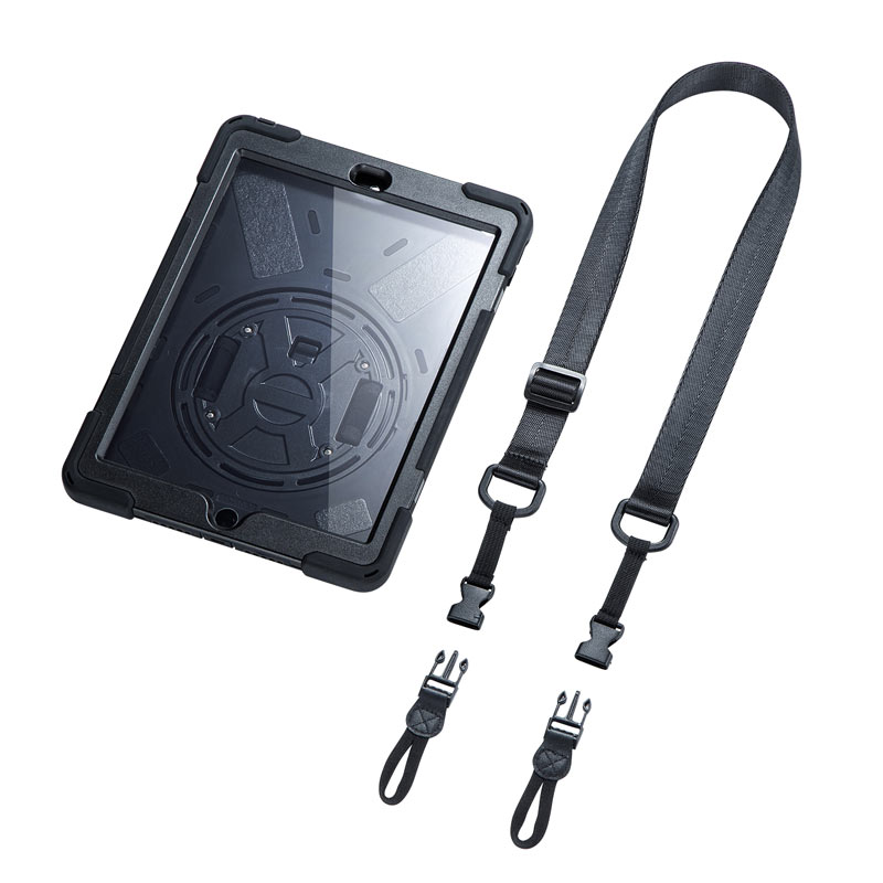 iPad 10.2�C���`�@�O�ʕی�t�B���^�[�t�ϏՌ��P�[�X PDA-IPAD1620BK