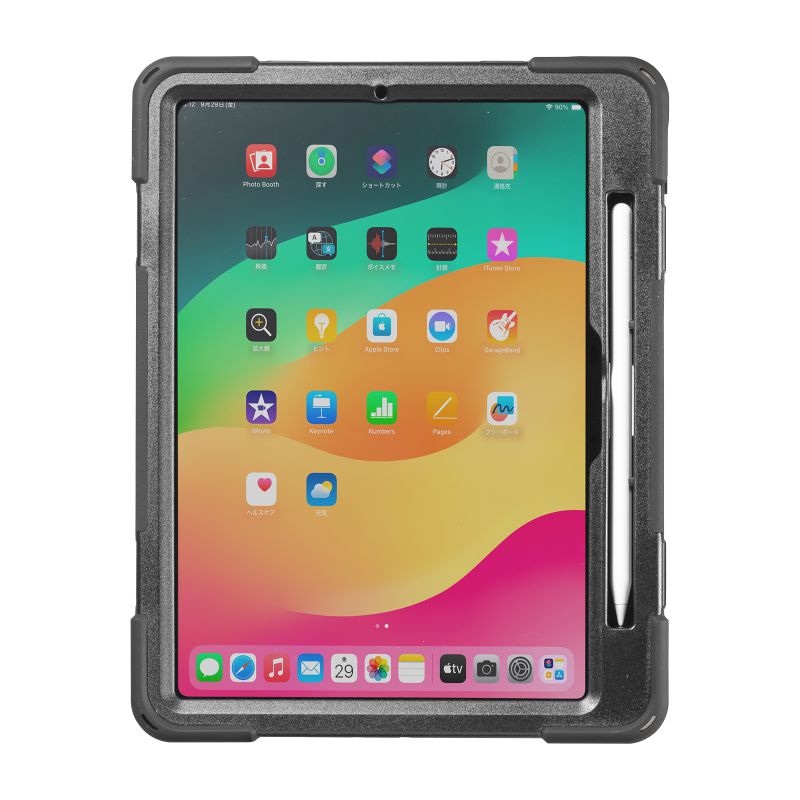 iPad Pro ケース 耐衝撃 ハンドル スタンド ショルダーベルト タッチペン収納 iPad Pro 11インチ M4/2024 PDA-IPAD1717BK3 | SANWA SUPPLY | 05