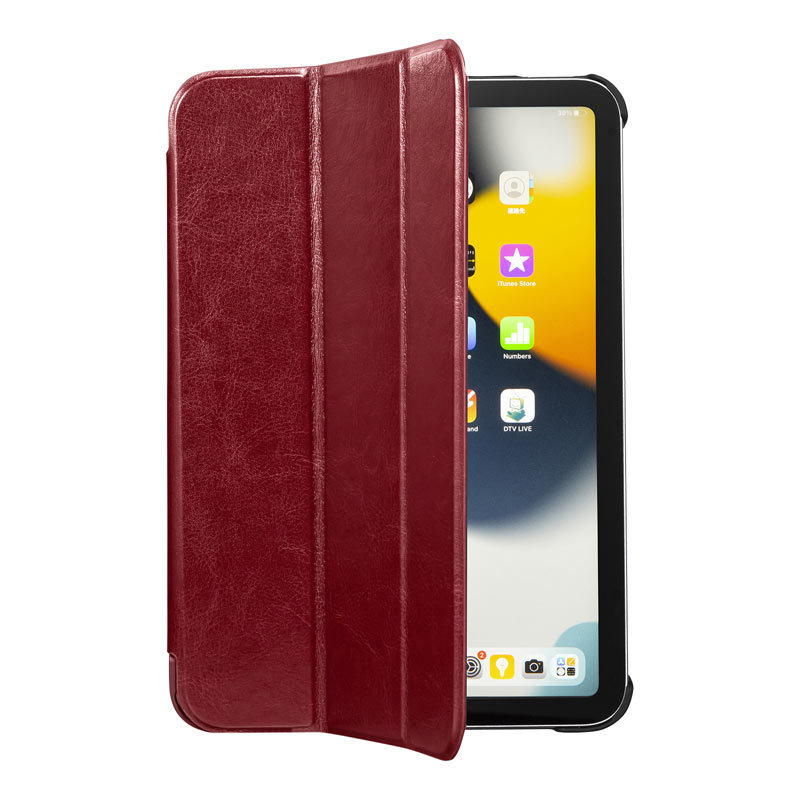 iPad mini 2021 ソフトレザーケース レッド（PDAIPAD1807R） PDAIPAD1807Rサンワダイレクト