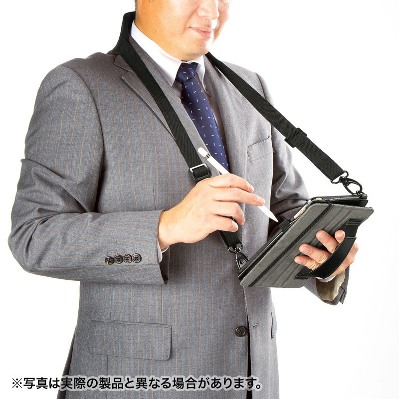 iPad mini　スタンド機能付きショルダーベルトケース（PDA-IPAD1812）｜sanwadirect｜02