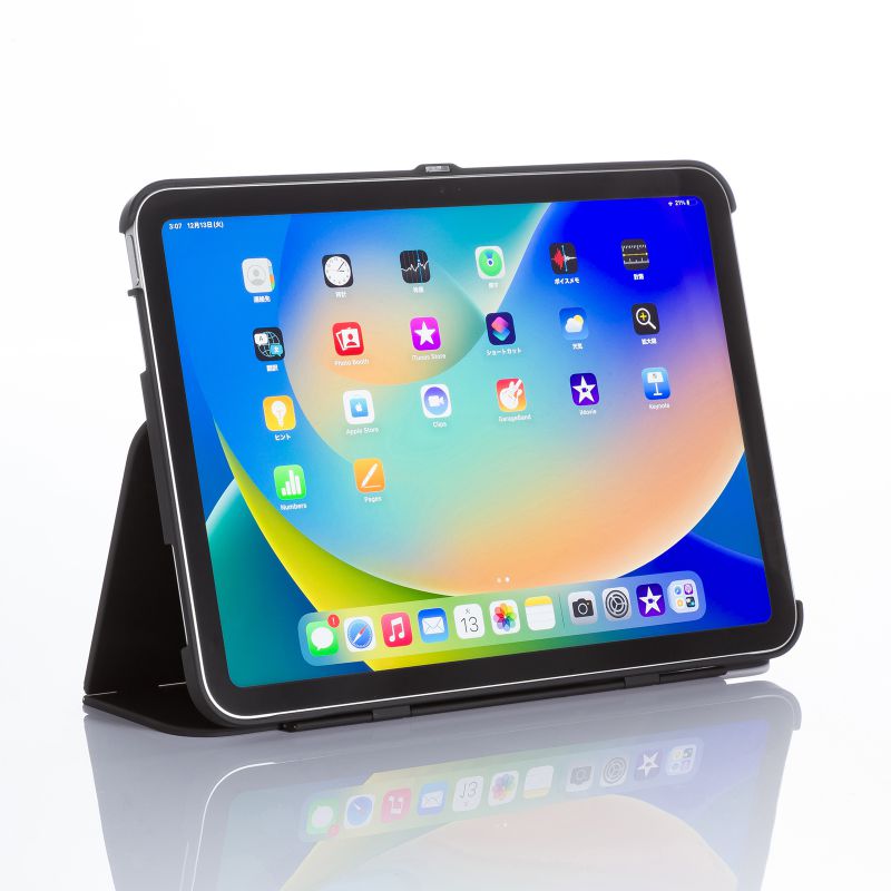 iPad 10.9インチ 第10世代 ハードケース スタンドタイプ ブラック（PDA-IPAD1904BK）｜sanwadirect｜04