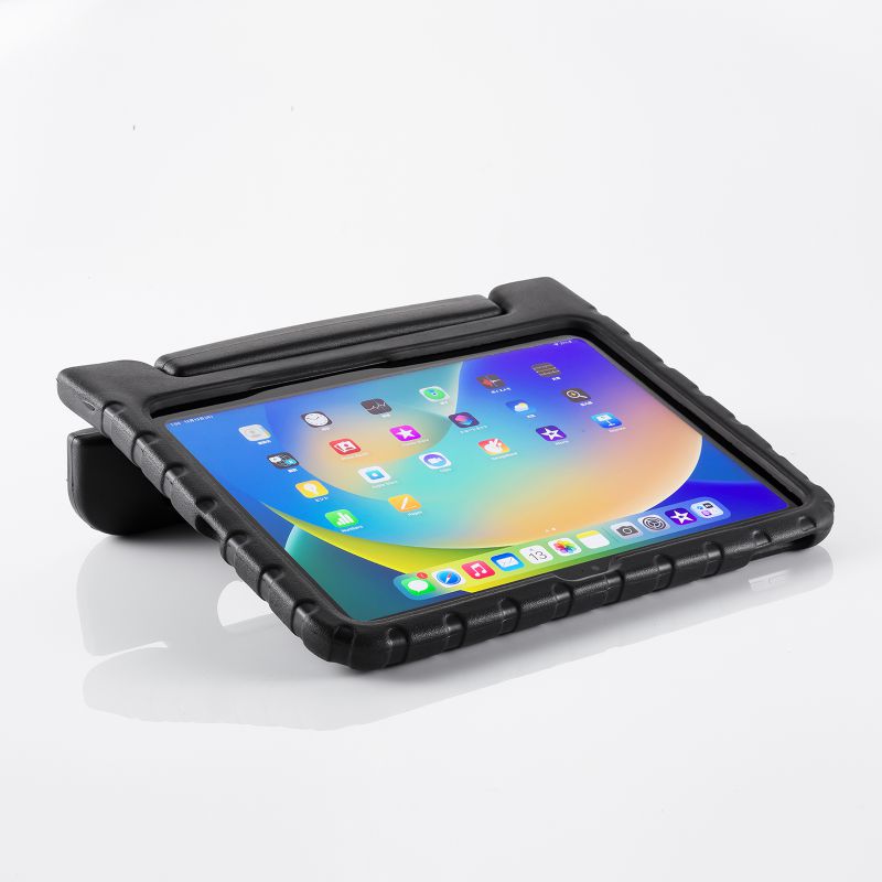 iPadケース 10.9インチ iPad 第10世代 第十世代 衝撃吸収ケース 衝撃に強い ハンドル付 ペンシル収納 EVA素材 ブラック PDA-IPAD1905BK｜sanwadirect｜09