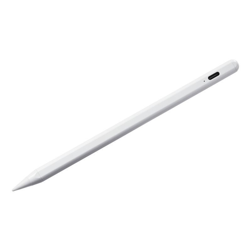 Apple iPad��p�[�d���ɍ׃^�b�`�y�� �z���C�g�iPDA-PEN56W�j