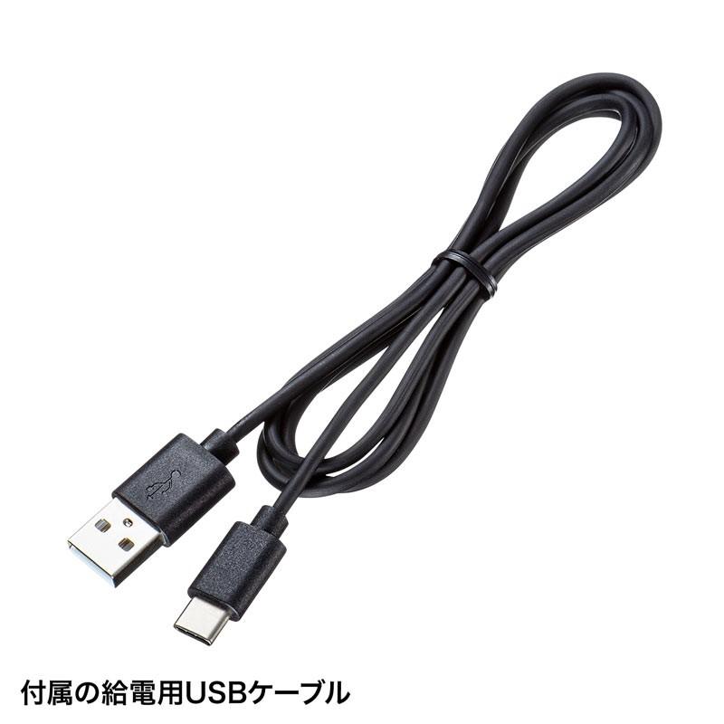 回転式ヘッドホンフック USBポート付き PDA-STN29BK｜sanwadirect｜05