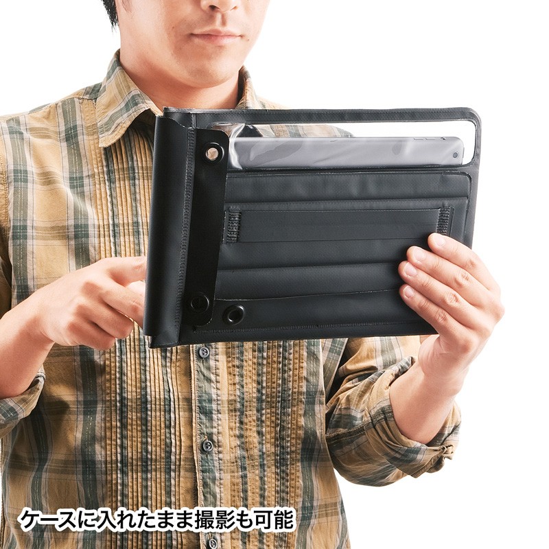 タブレット防水防塵ケース スタンド ショルダーベルト付き 10.1型 ブラック（PDA-TABWPST10BK） :PDA-TABWPST10BK:サンワダイレクト  - 通販 - Yahoo!ショッピング