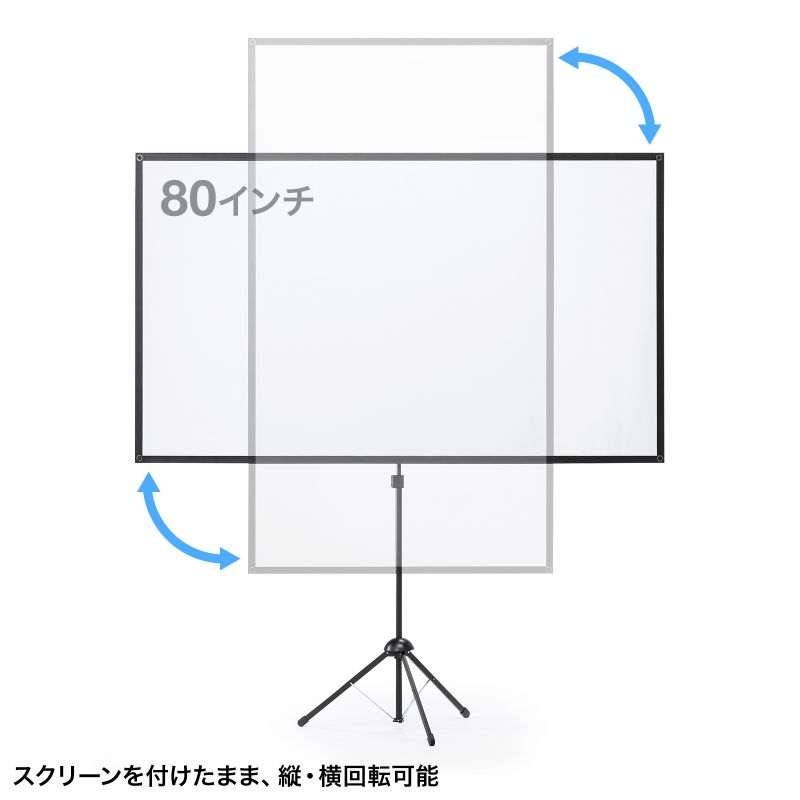 SANWA SUPPLY（サンワサプライ） プロジェクタースクリーン 80インチ